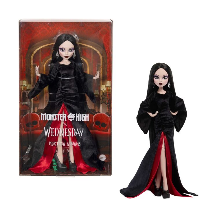 Product Κούκλα Mattel: Monster High x Wednesday - Morticia Addams Doll (JLK99) image