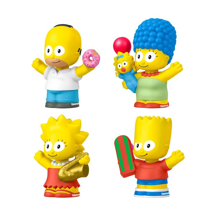 Product Μινιατούρες Fisher-Price: Little People: Licensed Collectible Figures - The Simpsons 4 Figures (HXM72) image