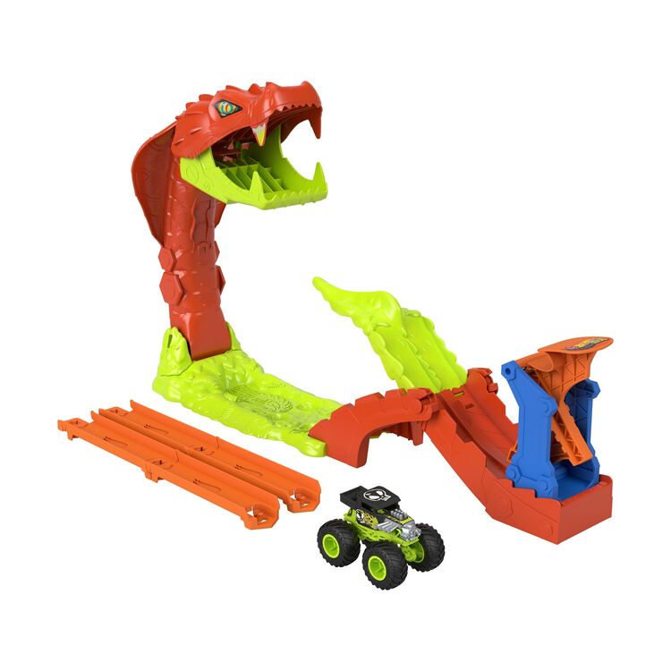 Product Mattel Monster Trucks: Snake Slam Takedown Playset (JJN44) * image