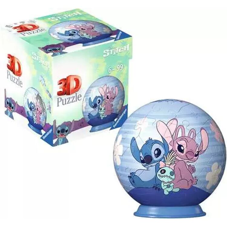 Product Ravensburger 3D Puzzle: Stitch & Angel (54pcs) (7402311599) image