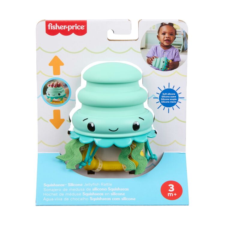 Product Fisher-Price: Squishseas Silicone - Jellyfish Rattle (JHB57) image