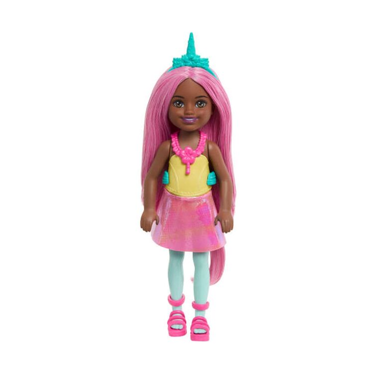 Product Mattel Barbie: Chelsea - Unicorn Pink Hair Dark Skin Doll (JKH57) image