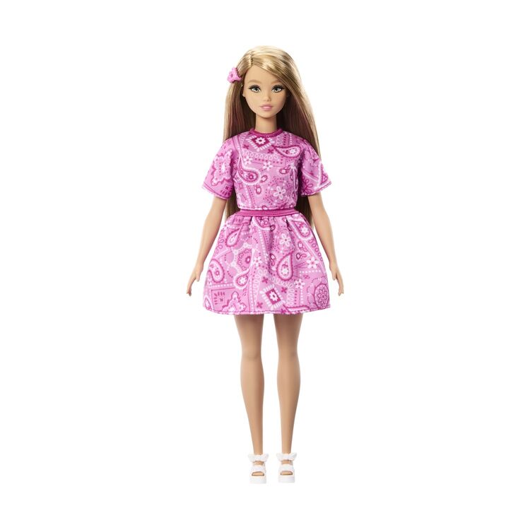 Product Κούκλα Mattel Barbie: Style - Barbie Fashionistas Doll with Blonde Hair, Wearing Pink Paisley Skirt &amp; Pink Paisley Shirt #249 (JJN62) image