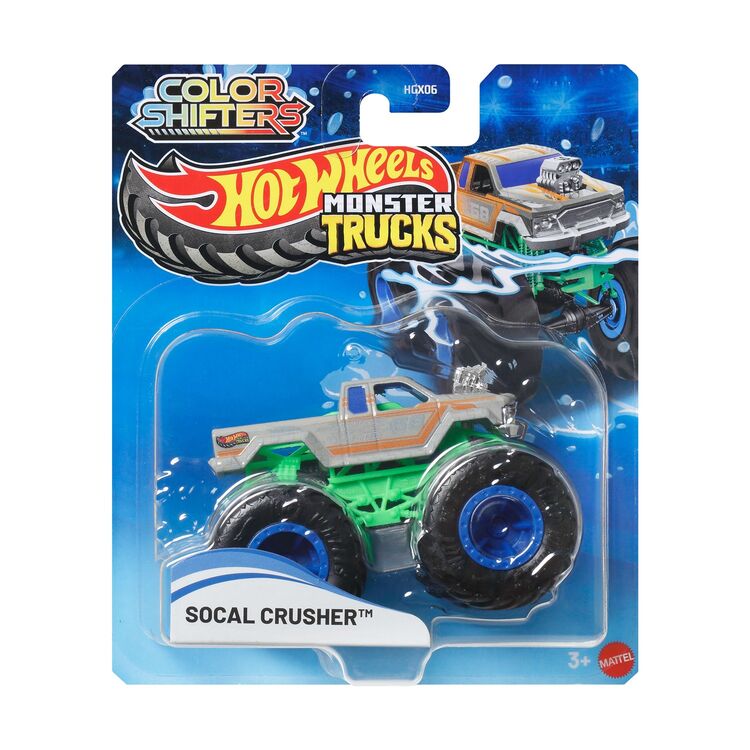 Product Mattel Hot Wheels: Monster Trucks Vehicle - Color Shiftera - Socal Crusher (JHY96) image