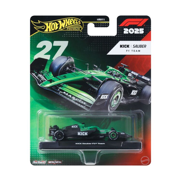Product Mattel Hot Wheels Premium: F1 – Kick Sauber F1 Team Vehicle (JKD84) image