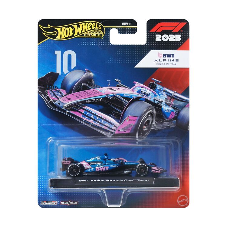Product Mattel Hot Wheels Premium: F1 – Alpine Formula One Team Vehicle (JKD82) image