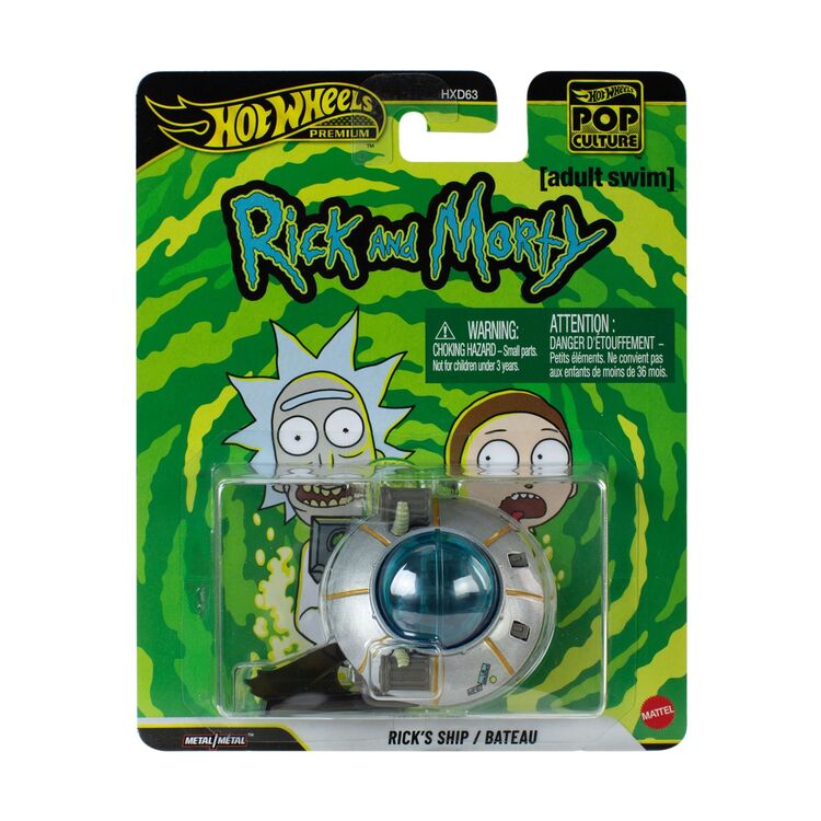 Product Mattel Hot Wheels Premium Cars: Pop Culture Rick and Morty – Rick's Ship Vehicle (JHW95) image