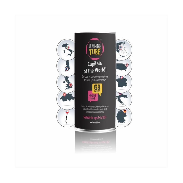 Product Εκπαιδευτικό Παιχνίδι K-Toyz Learning Tube: Capitals of the World (English Language) (LT-009) image