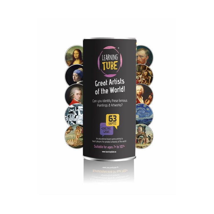 Product Εκπαιδευτικό Παιχνίδι K-Toyz Learning Tube: Great Artists of the World (English Language) (LT-016) image