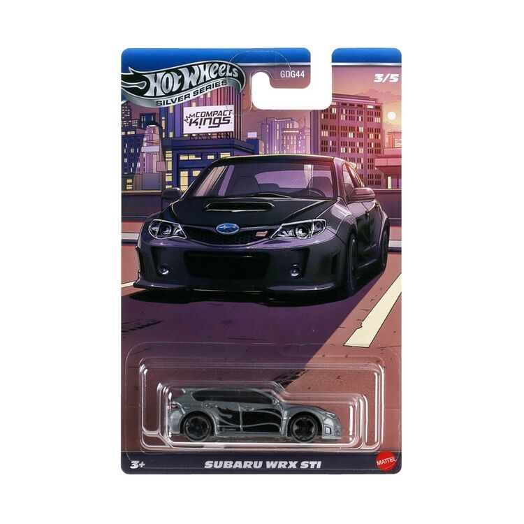 Product Mattel Hot Wheels Silver Series: Compact Kings - Subaru WRX STI Vehicle (JKX59) image