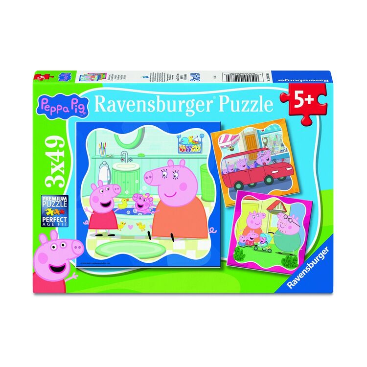 Product Ravensburger Puzzle: Peppa Pig - Family Firsts! (3x49pcs) (12004288) image