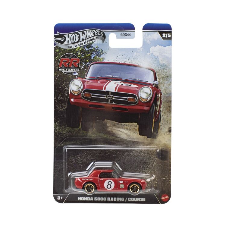 Product Mattel Hot Wheels Silver Series: Rally Racers - Honda S800 Racing/Course Vehicle (JKX62) image