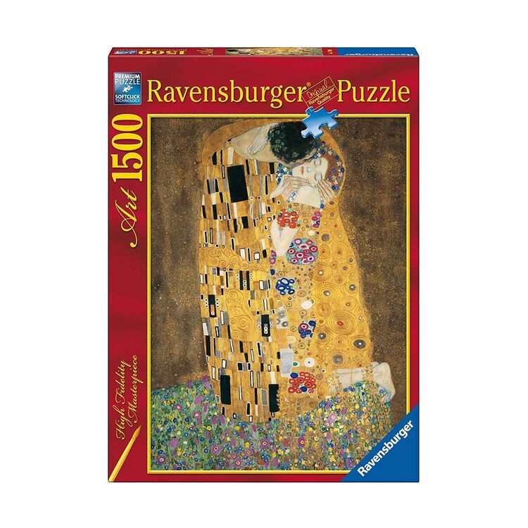 Product Παζλ Ravensburger Puzzle: Art Collection - The Kiss, 1907-08 Klimt 1000  Κομμάτια (12000066) image