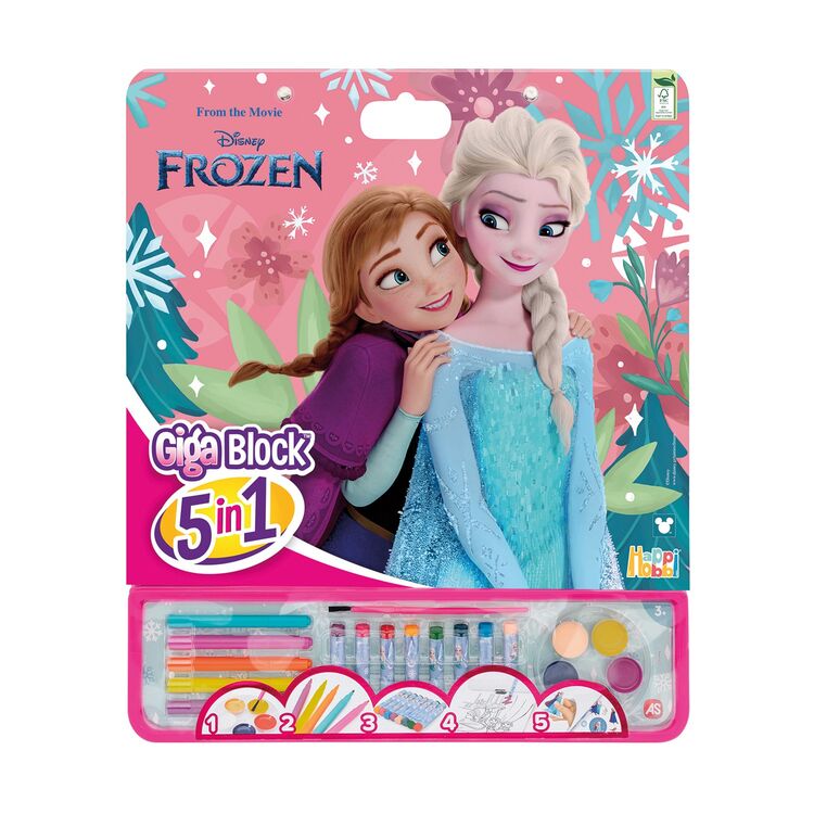Product AS HappiHobbi: Ζωγραφική - Giga Blocks - Σετ Ζωγραφικής 5 In 1 Frozen Icy Adventure (1023-62759) image