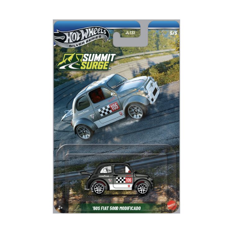 Product Mattel Hot Wheels: Silver Series - 60's Fiat 500D Modificado Vehicle (JKX70) image