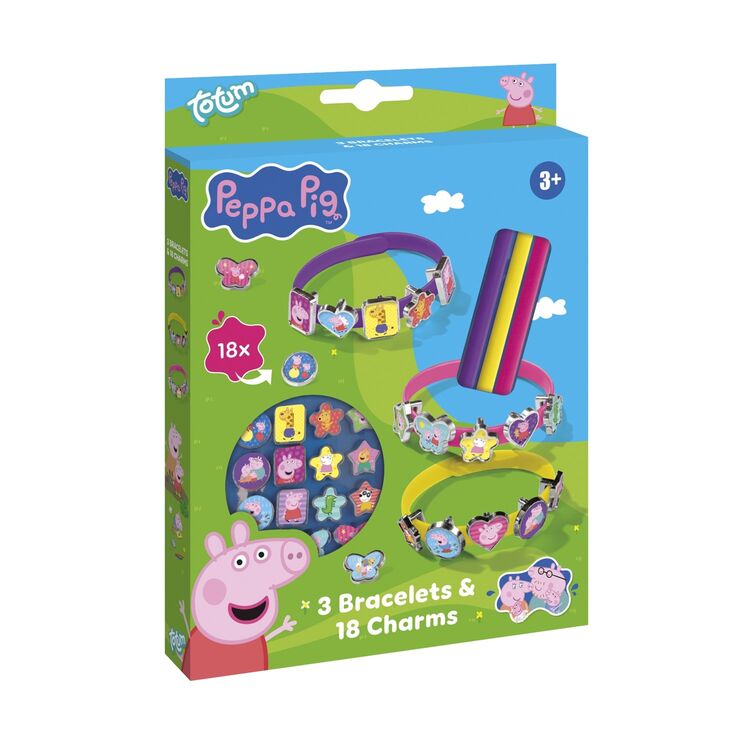 Product Totum: Peppa Pig - Bracelets And Charms, 3 Bracelets (BT360150) image