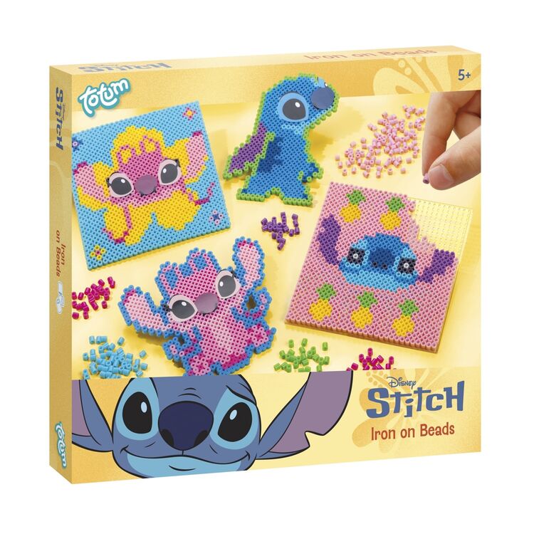 Product Totum: Disney Stitch - Iron On Beads, 2 Square Pegboards (TT700505) image