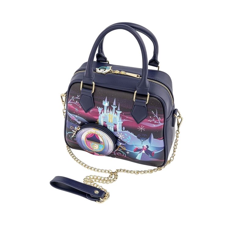 Product Loungefly Disney Cinderella Castle Series Chan Strap Crossbody Bag image