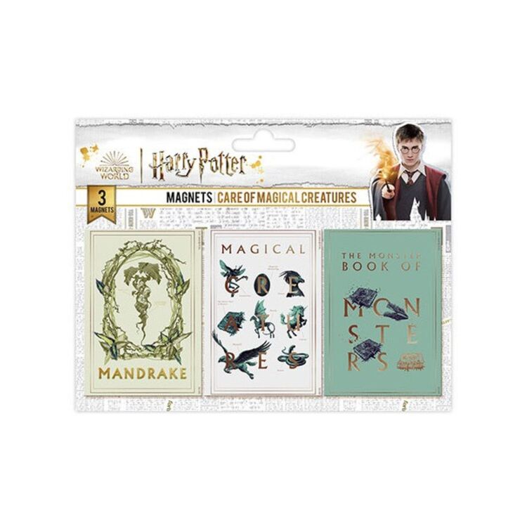 Product Harry Potter Set Of 3 Magnets Magical Creatures image