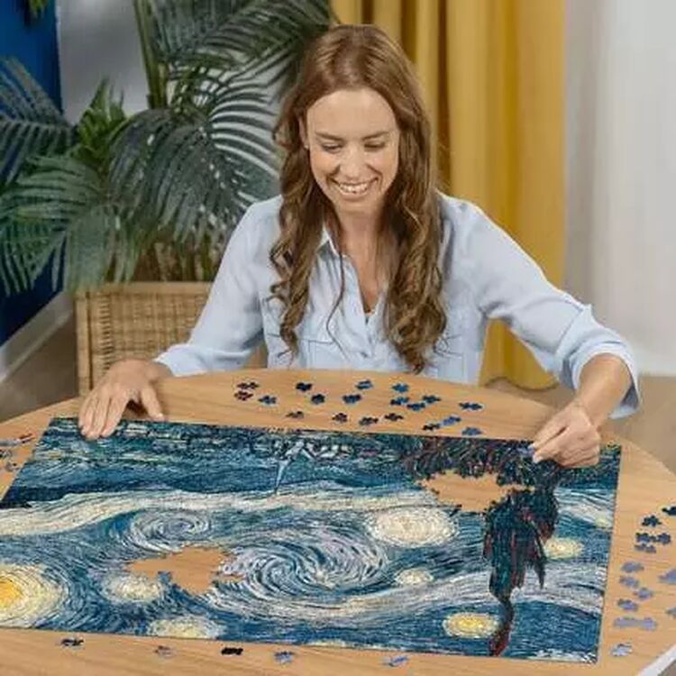Product Παζλ Ravensburger Puzzle: Art Collection Van Gogh - The Starry Night, June 1889 on Oil Canvas (1500 pcs) (12000079) image