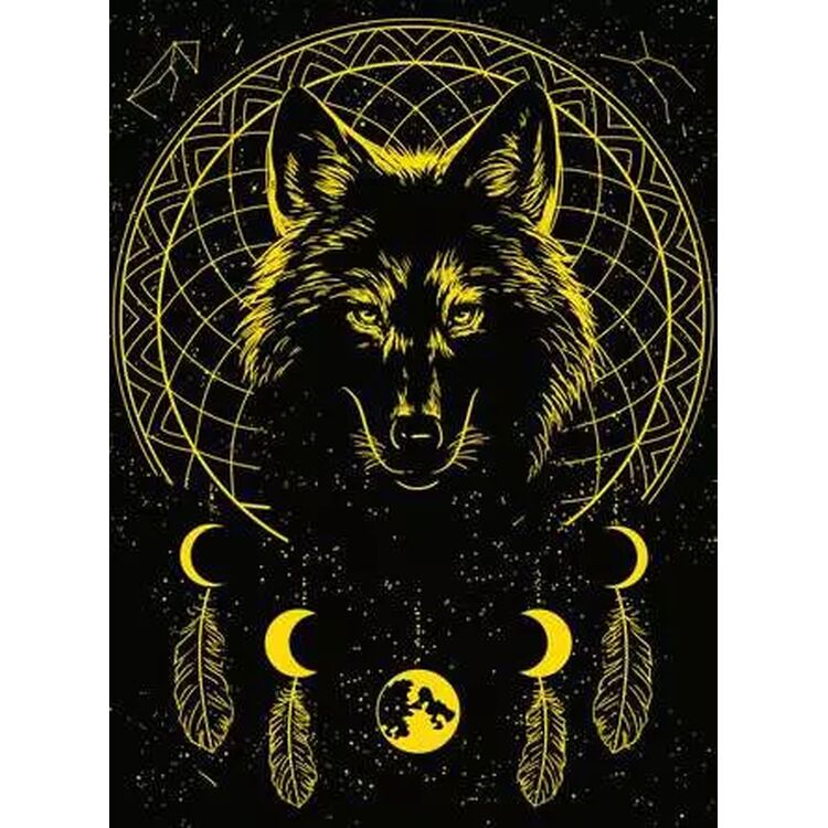 Product Παζλ Ravensburger Puzzle: Starline - Wolf (Glow in the Dark) (500 pcs) (12000442) image