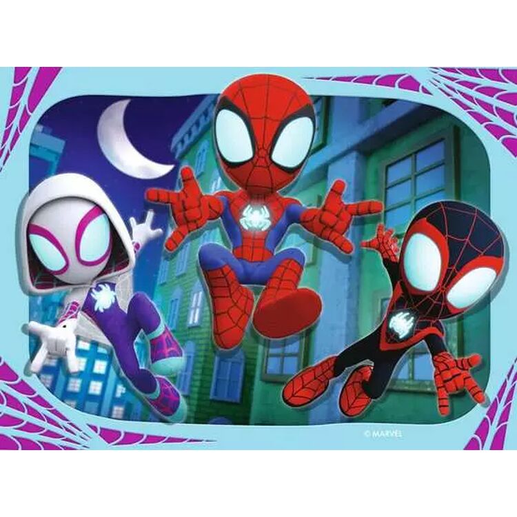 Product Παζλ Ravensburger Marvel Puzzle: Spidey and his Amazing Friends - It's Spidey Time! (4in1) (12001064) image