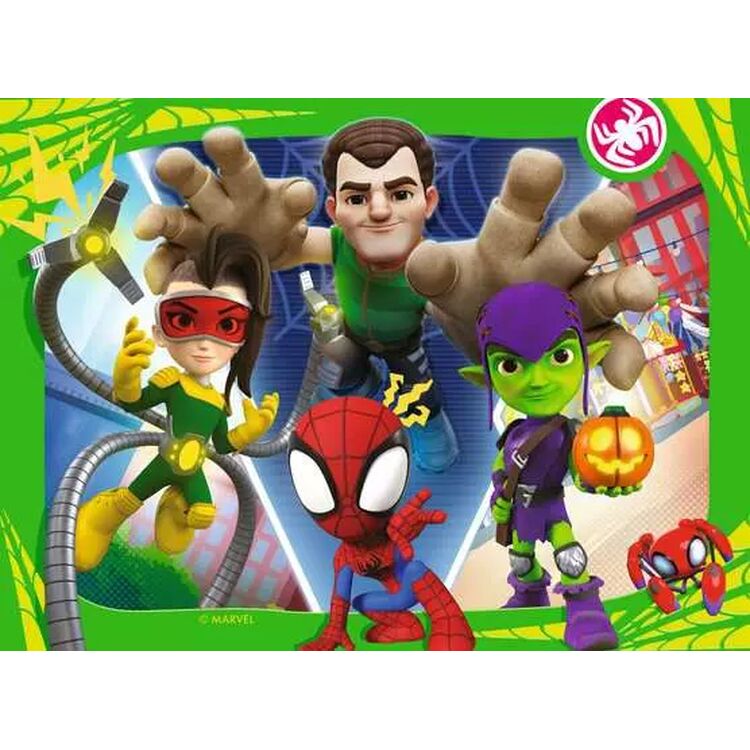 Product Παζλ Ravensburger Marvel Puzzle: Spidey and his Amazing Friends - It's Spidey Time! (4in1) (12001064) image