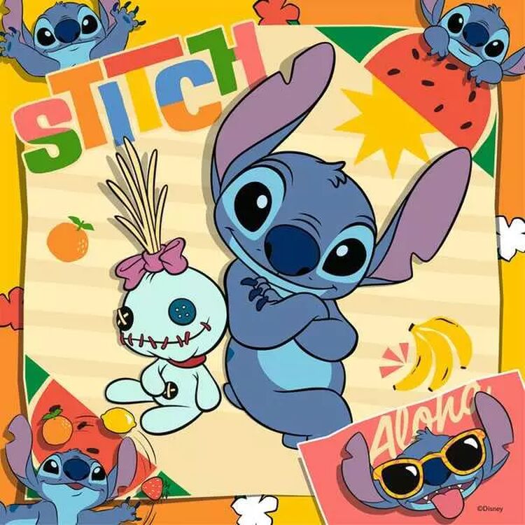 Product Ravensburger Disney Puzzle: Stitch - Aloha (3x49 pcs) (12004114) image