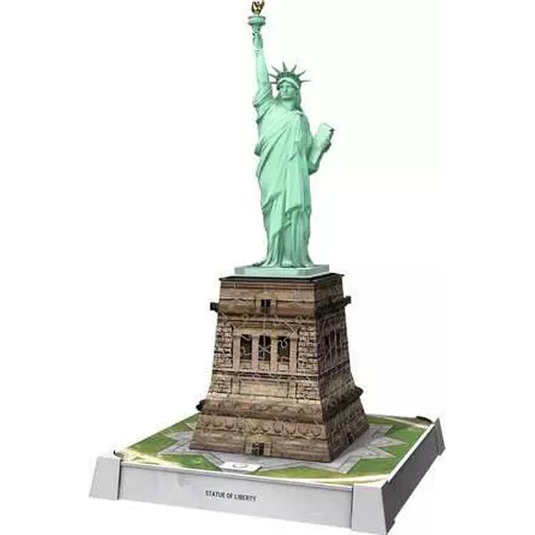 Product Παζλ Ravensburger 3D Puzzle: 3D Iconics - Statue of Liberty Night Edition (108pcs) image