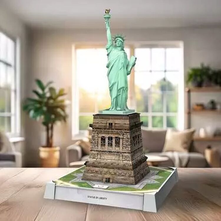 Product Παζλ Ravensburger 3D Puzzle: 3D Iconics - Statue of Liberty Night Edition (108pcs) image