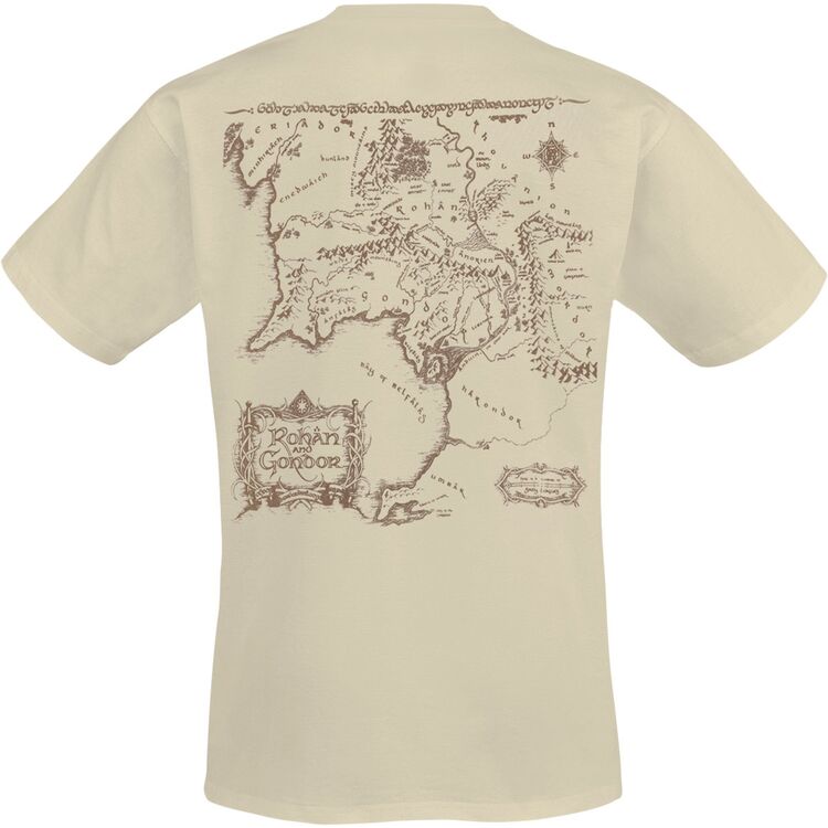 Product Lord Of The Rings Map T-shirt image