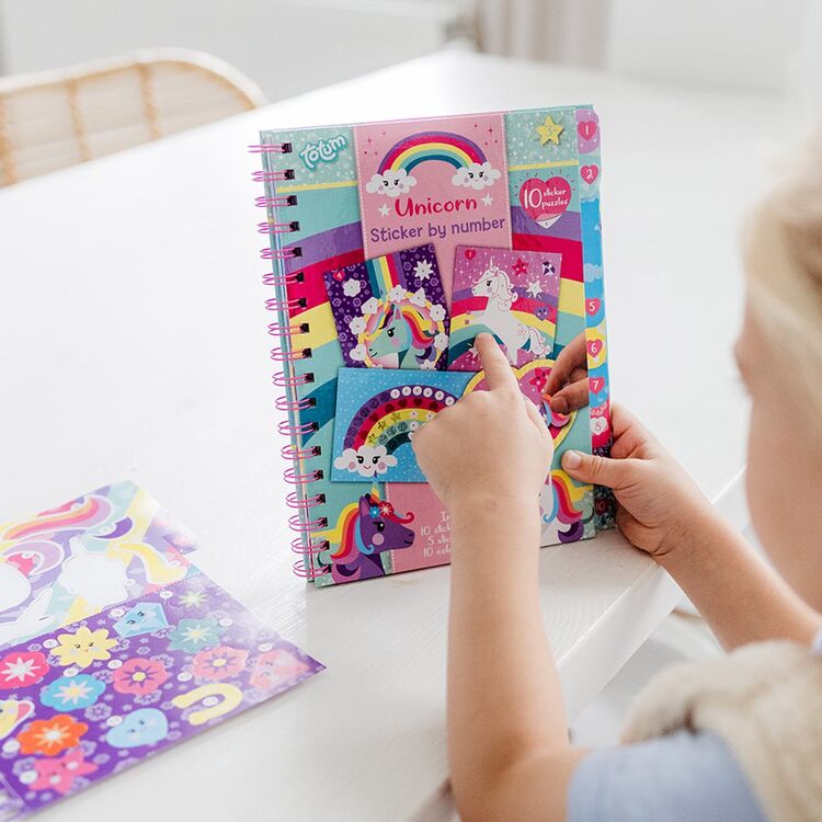Product Totum: Unicorn - Sticker By Number Book (TT072008) image
