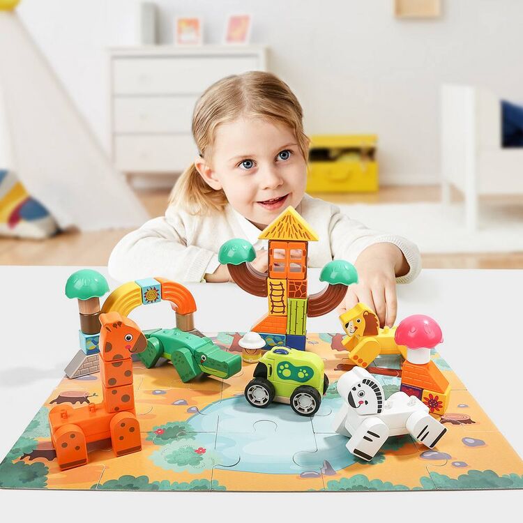 Product Τουβλάκια 120413 Forest Animal Building Blocks image