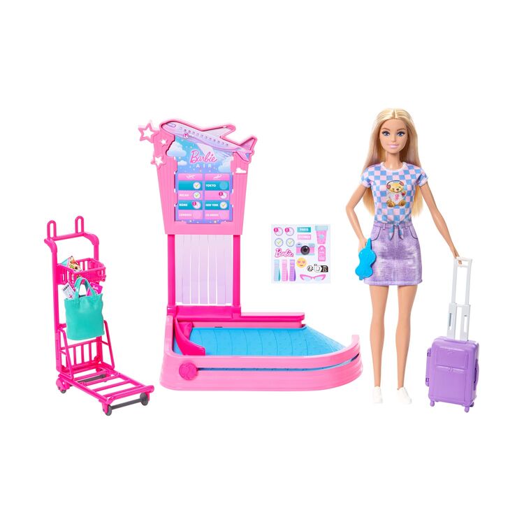Product Κούκλα Mattel Barbie: Family &amp; Friends - Barbie At the Airport (JMJ49) image