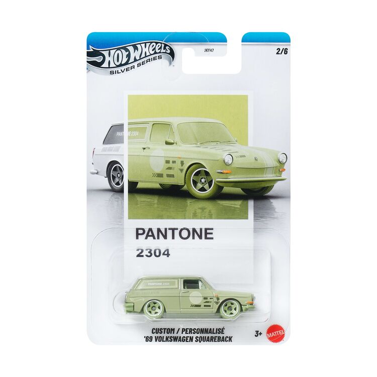 Product Mattel Hot Wheels Silver Series: Pantone 2304 - Custom / Personnalise '69 Volkswagen Squareback Vehicle (JKY60) image