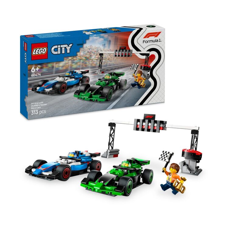 Product LEGO® City: F1 Grid With Vcarb &amp; Sauber Race Cars (60474) image