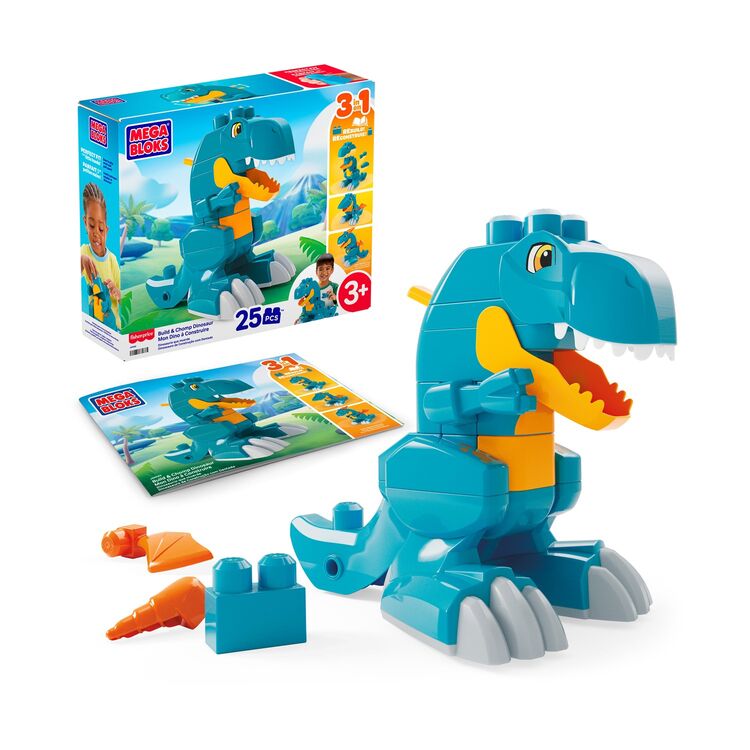 Product Σετ Κατασκευών  Mattel Mega Bloks: Build & Chomp Dinosaur 3-in-1 image