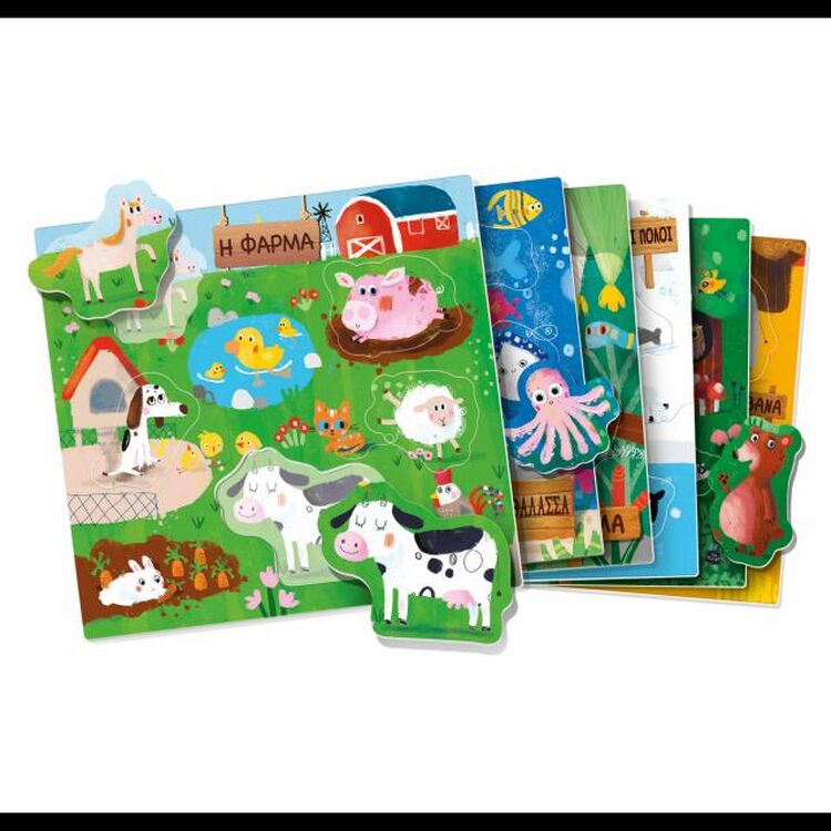 Product Εκπαιδευτικό Παιχνίδι Headu Τα Ζώα σε Παζλ Μοντεσσόρι (50.23011) image