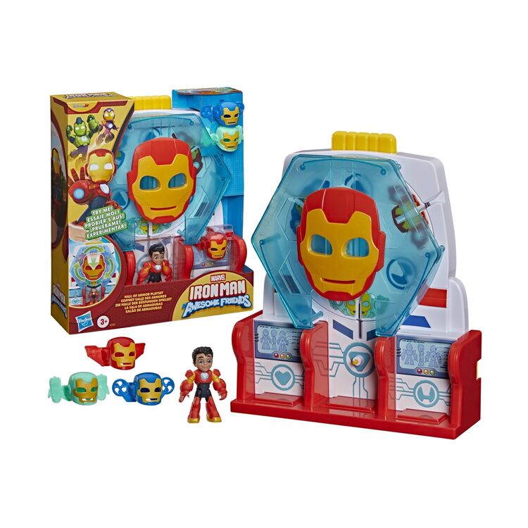 Product Διαδραστικό Παιχνίδι Hasbro Iron Man And His Awesome Friends: Vehicles And Playsets - Marvel Hall of Armor Playset (G1261) image