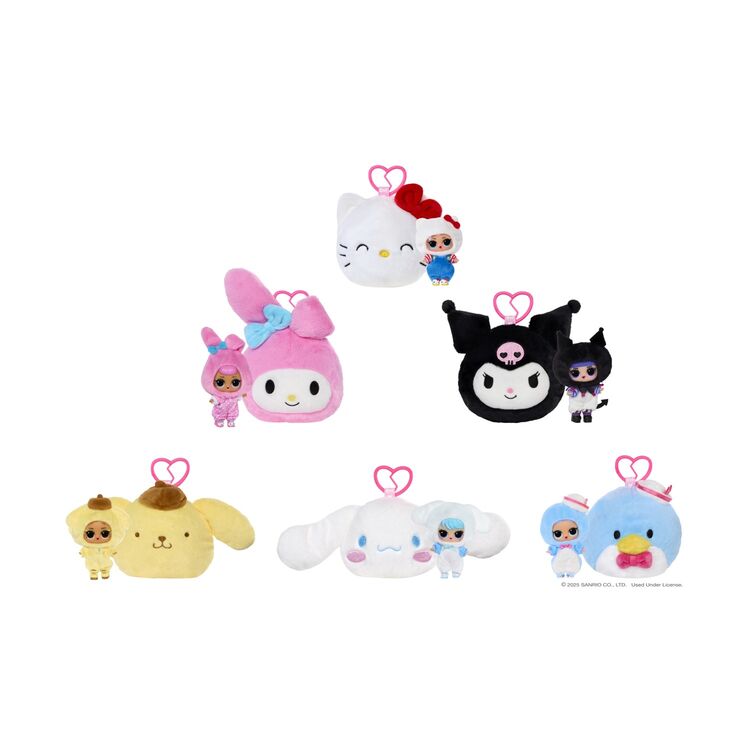 Product Λούτρινο Μπρελόκ MGA L.O.L. Surprise: Hello Kitty and Friends Double Suprise Plush (Τυχαία Επιλογή) image