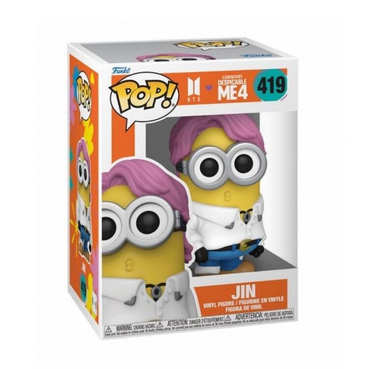 Product Φιγούρα Funko Pop! Despicable Me 4 x BTS - Jin Minion image