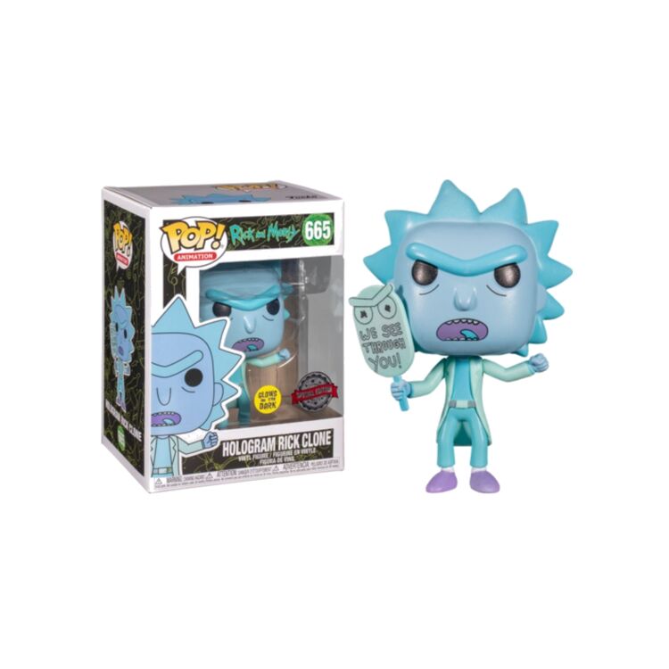 Product Funko Pop! Rick and Morty Hologram Rick Clone (Glows in the Dark) (Special Edition) image