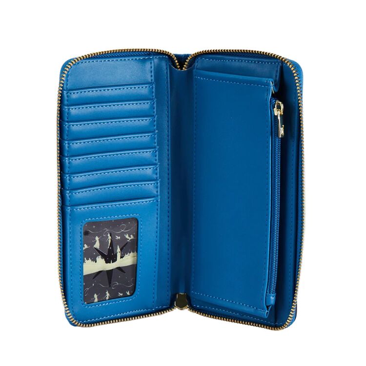 Product Loungefly Disney Peter Pan Glow Clock Zip Around Wallet image