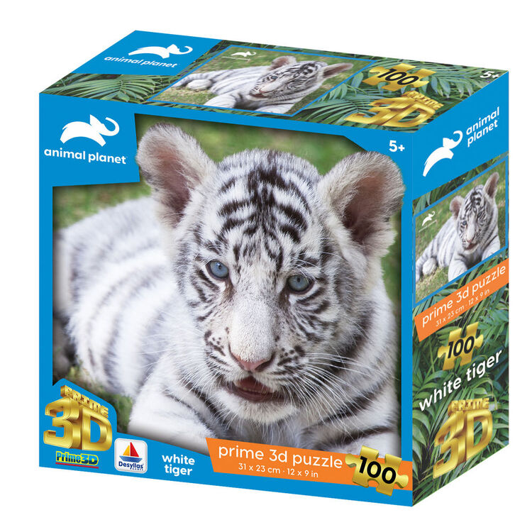 Product ΠΑΖΛ 3D 13820 Animal Planet - White Tiger 100 Κομμάτια image