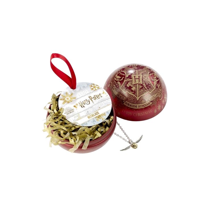 Product Harry Potter Christmas Bauble Golden Snitch Necklace image