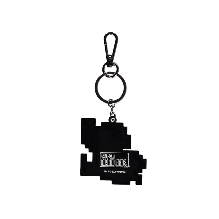 Product Nintendo Super Mario 8Bit Rubber Keychain image