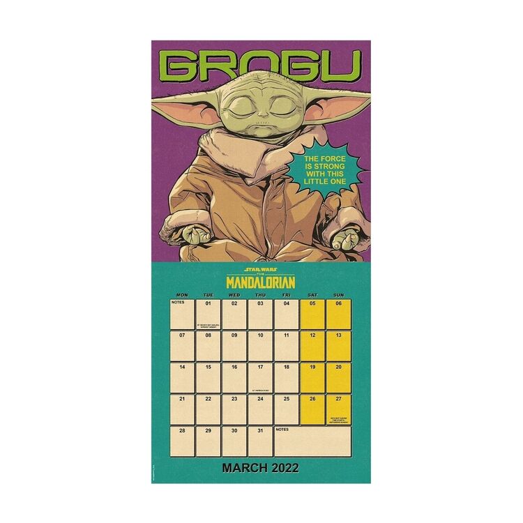 Product Star Wars Calendar 2022 Baby Yoda image
