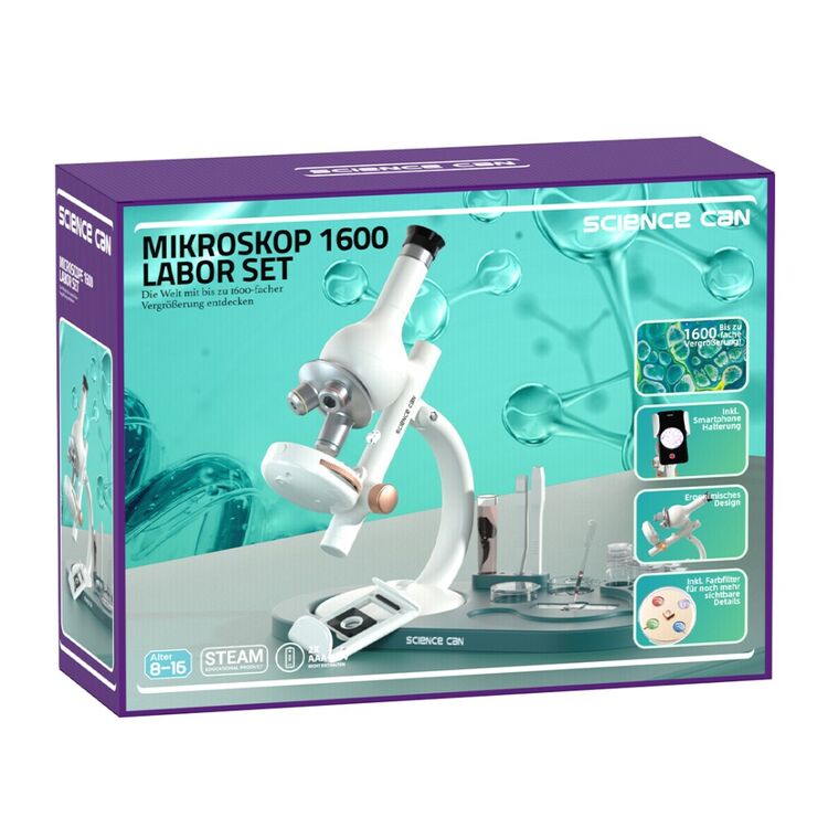 Product Εκπαιδευτικό Παιχνίδι 160116 Microscope 1600 Lab Set image