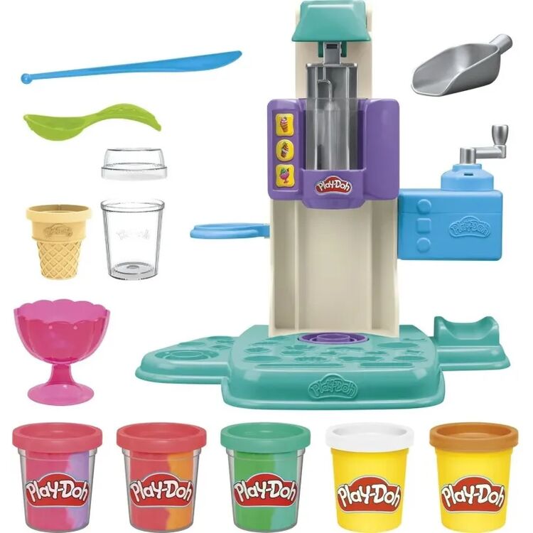 Product Hasbro Play-Doh: Rainbow Swirl Ice Cream Playset (G0028) image