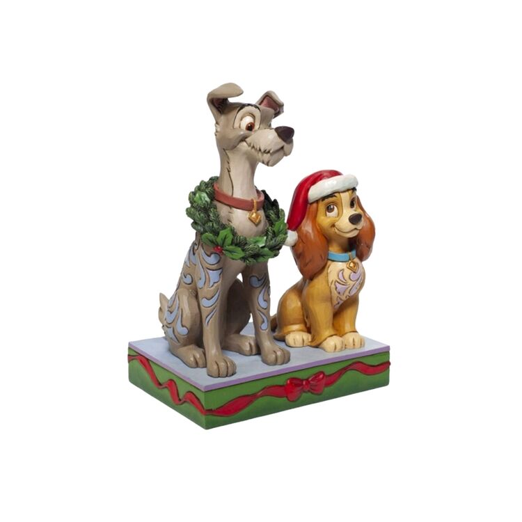 Product Enesco Disney Lady And The Trump Christmas Figurine image